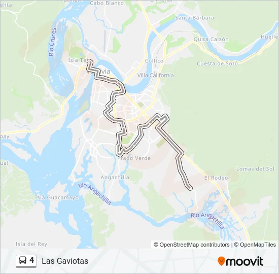 4 Bus Line Map