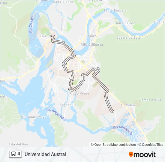 4 Bus Line Map