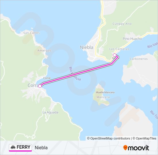 FERRY Line Map