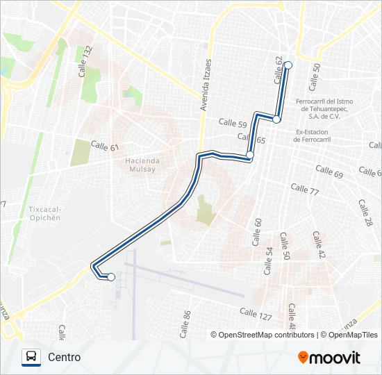 701 AEROPUERTO Bus Line Map