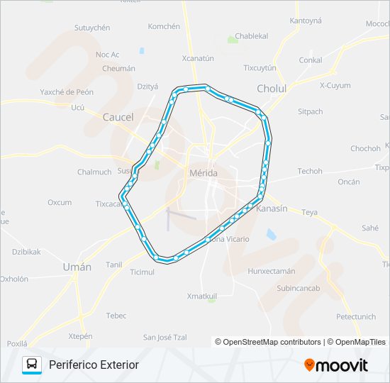 Mapa de VA-Y-VEN – PERIFÉRICO de autobús