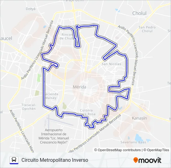 VA-Y-VEN METROPOLITANO Bus Line Map