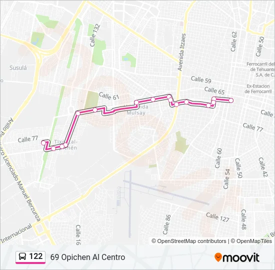 122 Bus Line Map