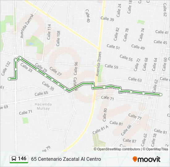 146 Bus Line Map
