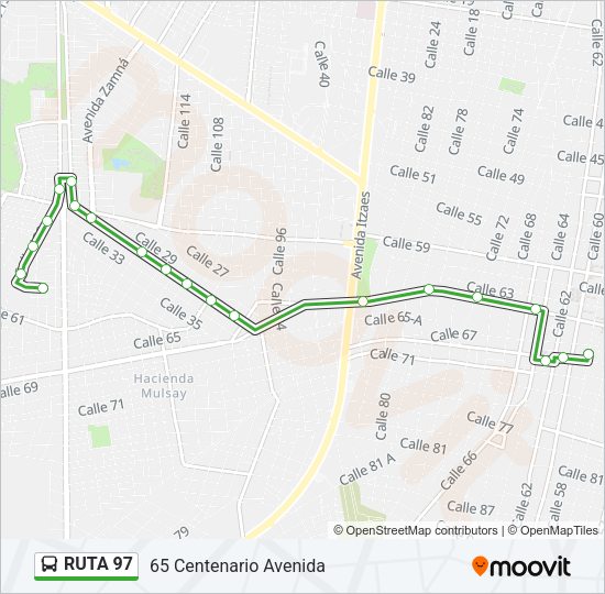 RUTA 97 Bus Line Map
