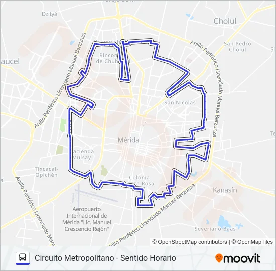CM-VAYVEN R10004 Bus Line Map
