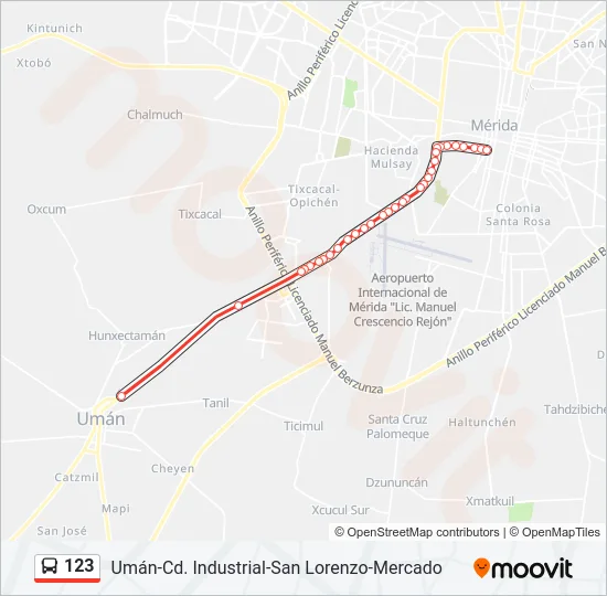 123 Bus Line Map