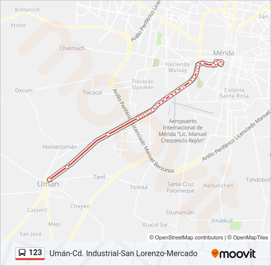 123 Bus Line Map