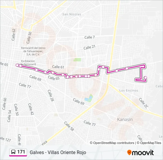 171 Bus Line Map