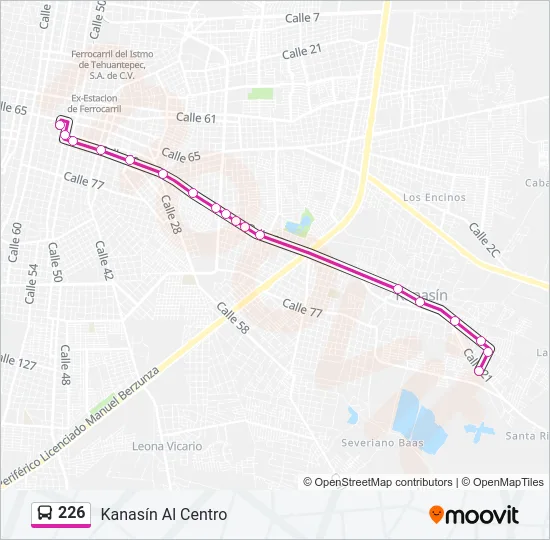 226 Bus Line Map