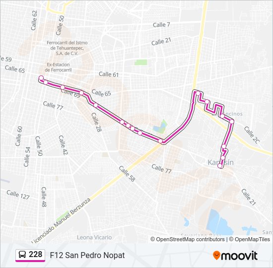 228 Bus Line Map