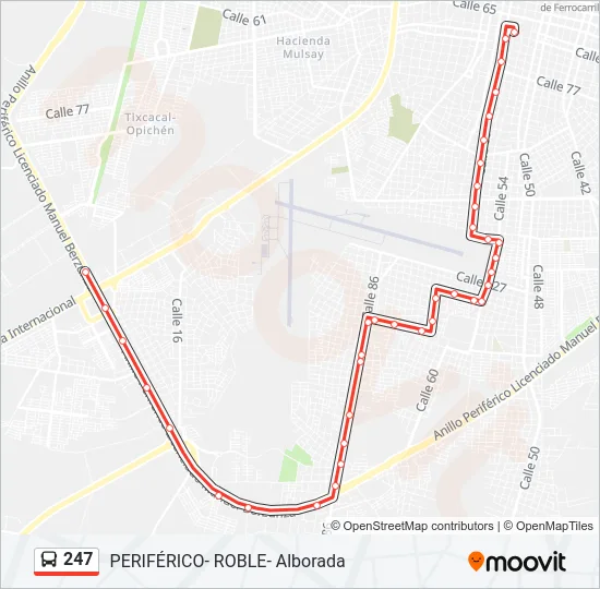 247 Bus Line Map