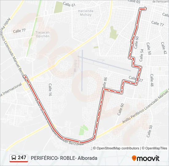 247 Bus Line Map