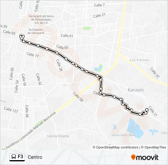 F3 Bus Line Map
