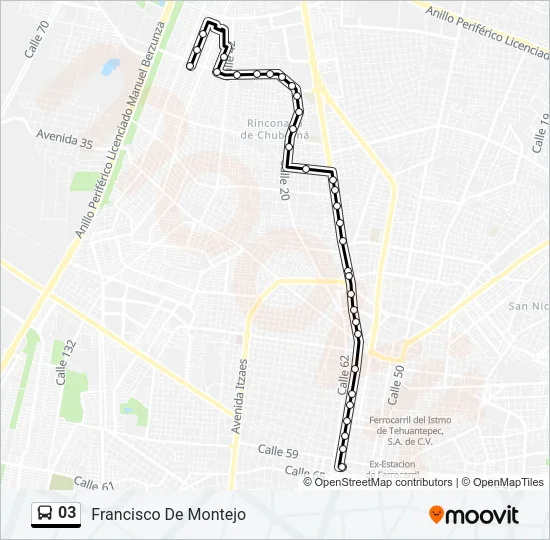 Mapa de 03 de autobús