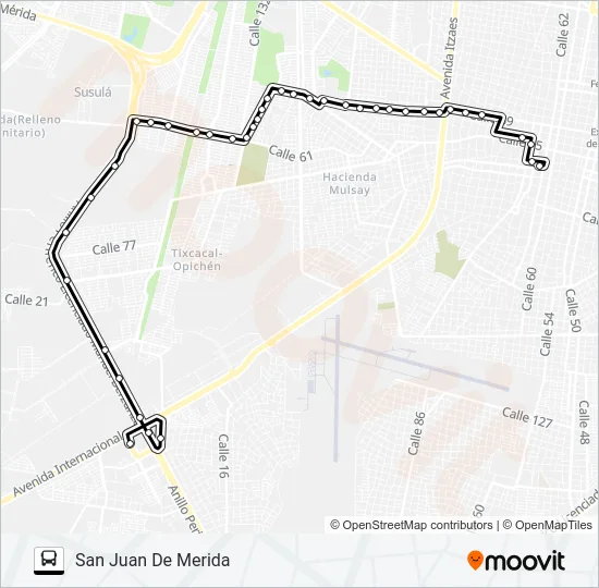 CENTRO - FISCALIA Bus Line Map