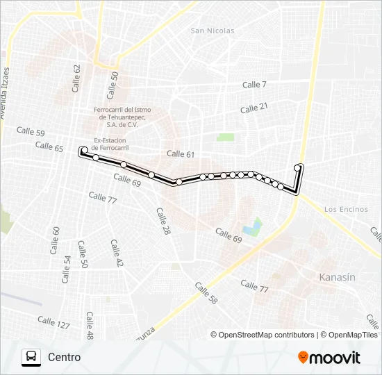 COCA - ENCINOS 02 Bus Line Map