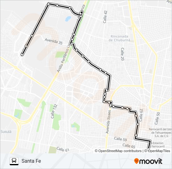 CHENKU - SAN DAMIAN Bus Line Map