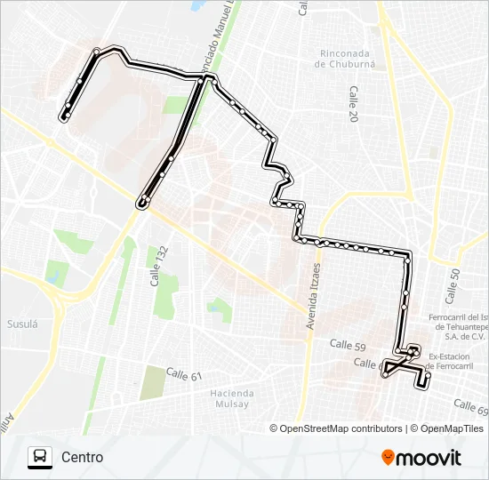 CHENKU - SAN DAMIAN Bus Line Map