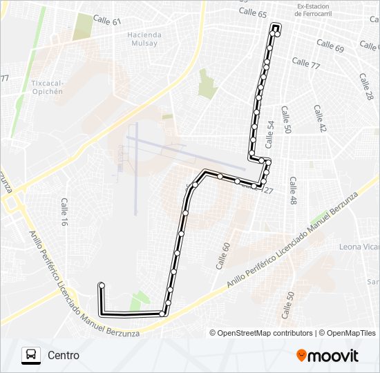 PERIFERICO - ROBLE - SAN MARCOS bus Line Map