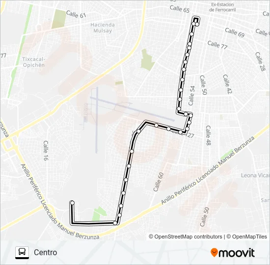 PERIFERICO - ROBLE - SAN MARCOS Bus Line Map