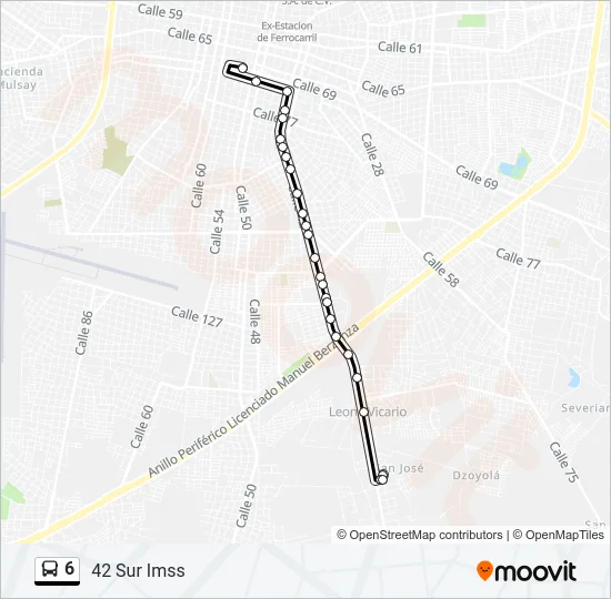 6 Bus Line Map
