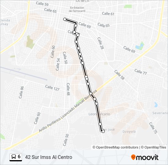 6 Bus Line Map