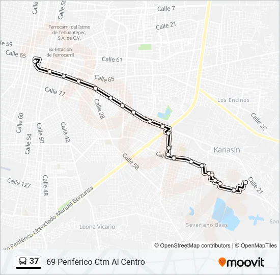 37 Bus Line Map