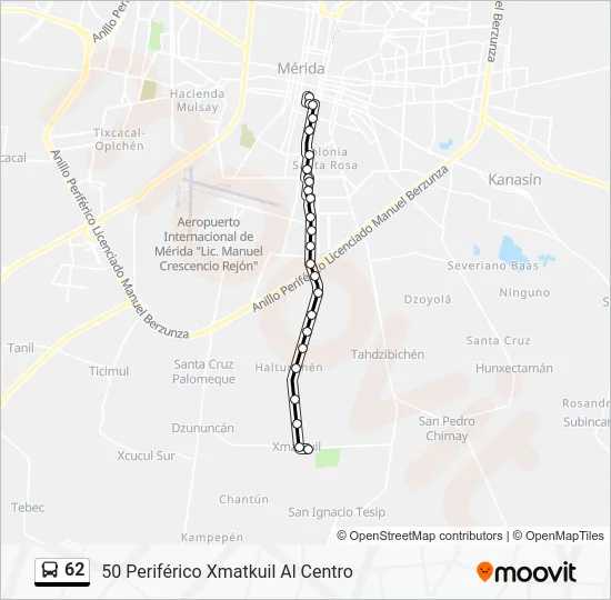 62 Bus Line Map