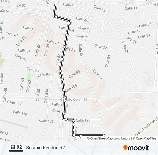 92 Bus Line Map