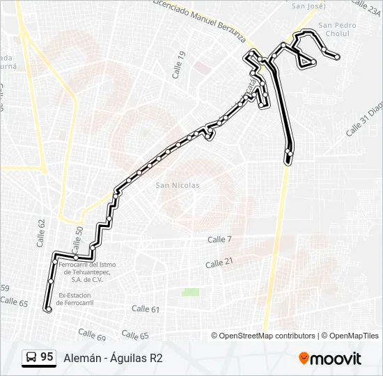 95 Bus Line Map
