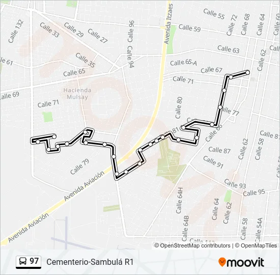 97 Bus Line Map