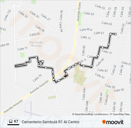97 Bus Line Map