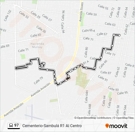 97 Bus Line Map