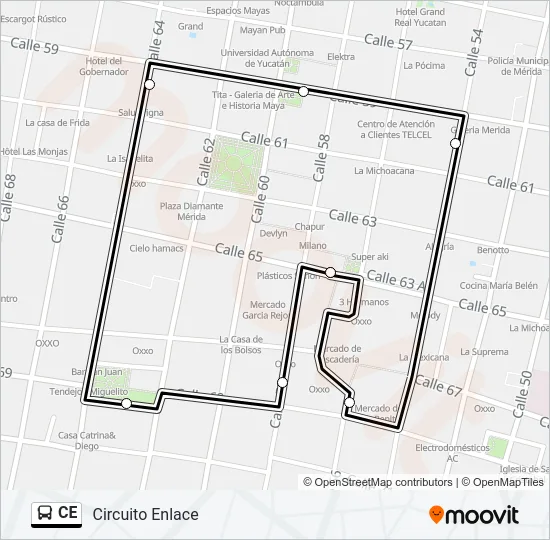 CE Bus Line Map