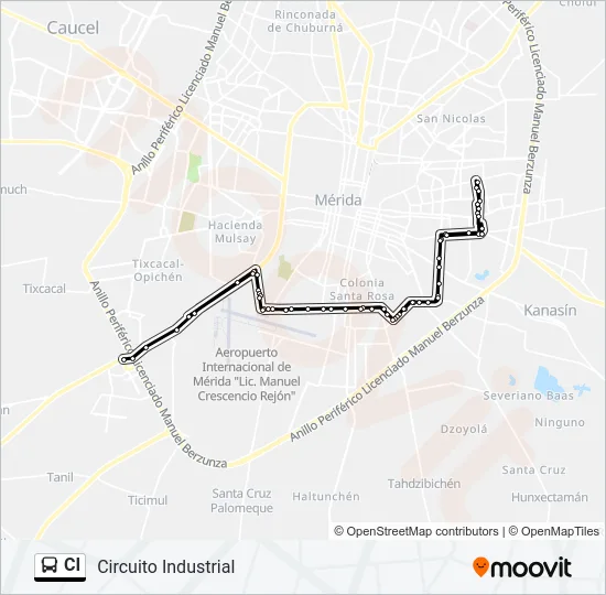 CI Bus Line Map