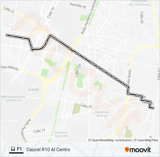 F1 Bus Line Map