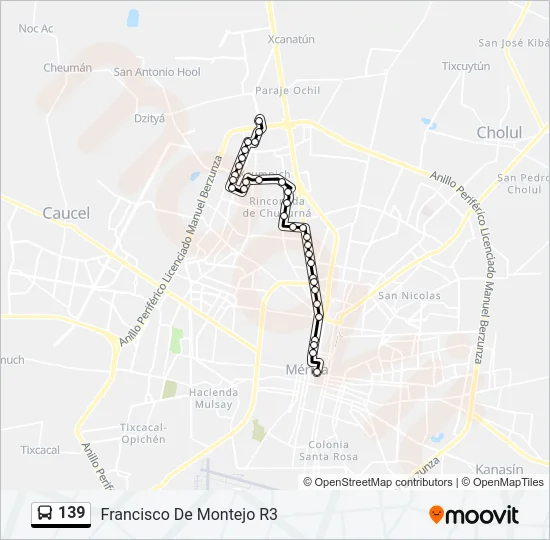 139 Bus Line Map