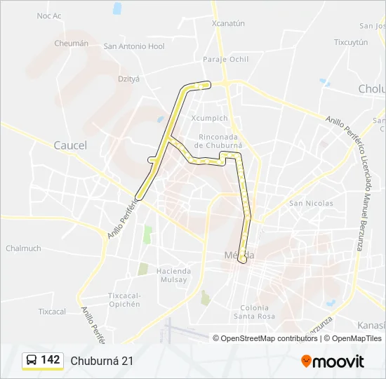 142 Bus Line Map