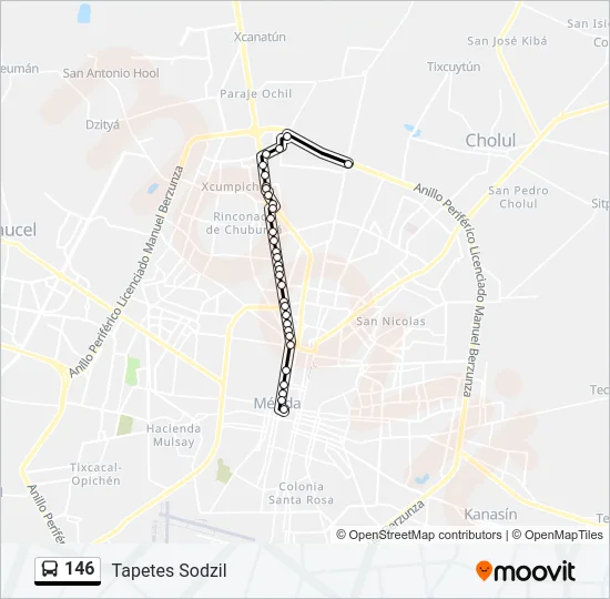146 Bus Line Map