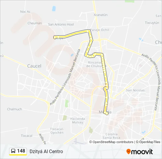 148 Bus Line Map