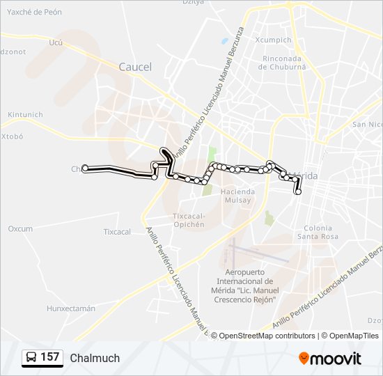 157 Bus Line Map