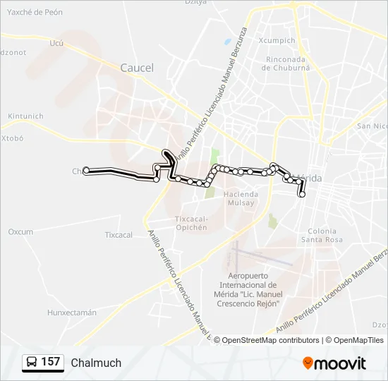 157 Bus Line Map