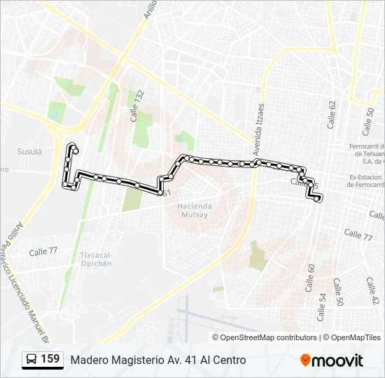 159 Bus Line Map