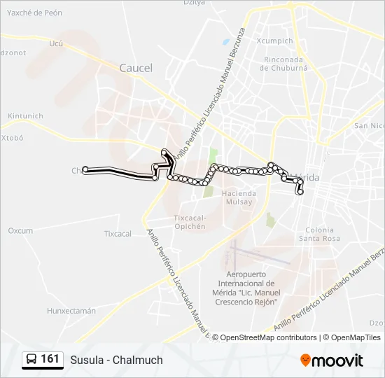 161 Bus Line Map