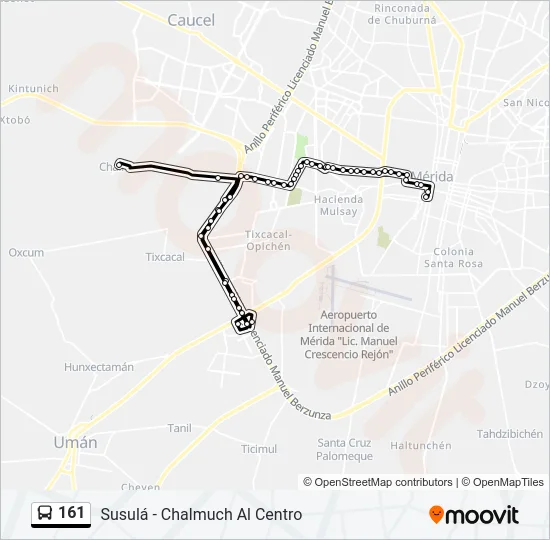 161 Bus Line Map