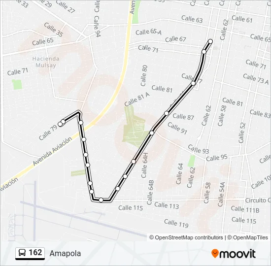 162 Bus Line Map