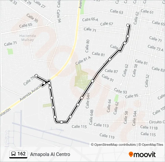 162 Bus Line Map