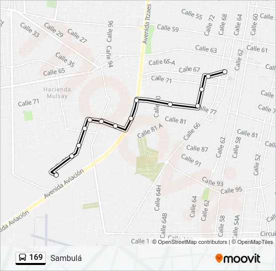 169 Bus Line Map