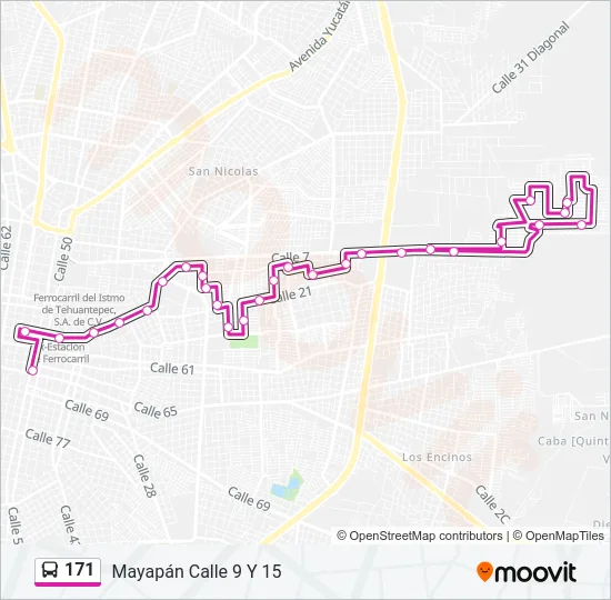 171 Bus Line Map